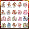 20pcs DIY Diamond Painting Keychain  | snowman (Single Side)