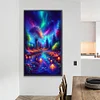 (40*70cm)Colorful Aurora Lights - Full Round Drill Diamond Painting