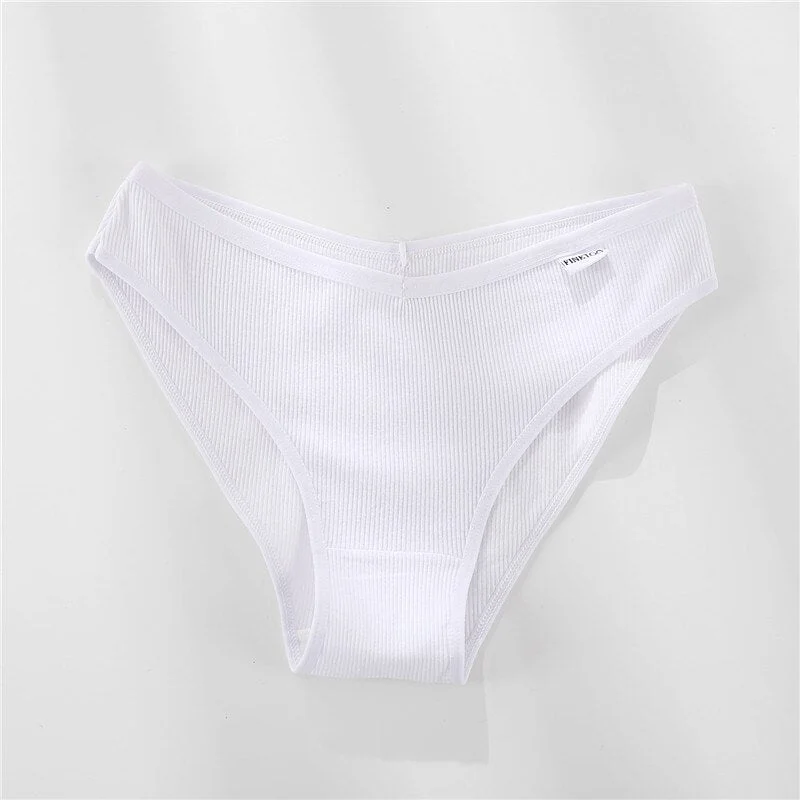 FINETOO Women Cotton Panties M-XL Cheekie Underpants Ladies Underwear Comfortable Briefs Soft Panty Female Lingerie 6 Colors New