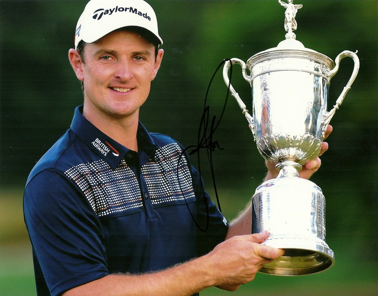 2013 U.S. OPEN WINNER JUSTIN ROSE HAND SIGNED PGA GOLF 8X10 Photo Poster painting W/ COA