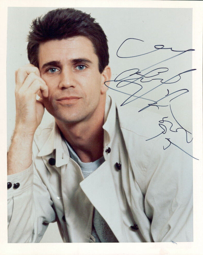 Mel Gibson (Vintage, Inscribed) signed Photo Poster painting COA