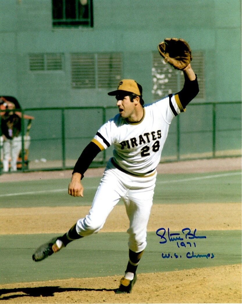 Signed 8x10 STEVE BLASS Pittsburgh Pirates Autographed Photo Poster painting w/Show ticket