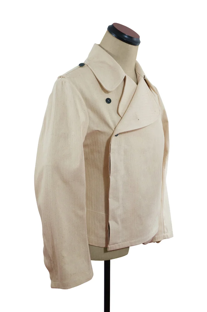   Elite German Panzer Summer HBT Off-White Wrap Jacket German-Uniform