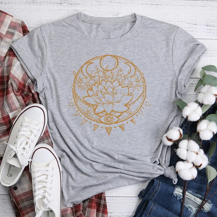 Third Eye Lotus Moon  T-Shirt Tee-06209