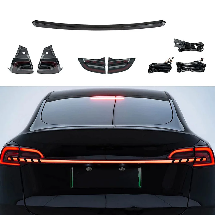 EVBASE Model 3 Y Full-Width Tail Light Cyber Taillight - EVBASE-Premium  EV&Tesla Accessories