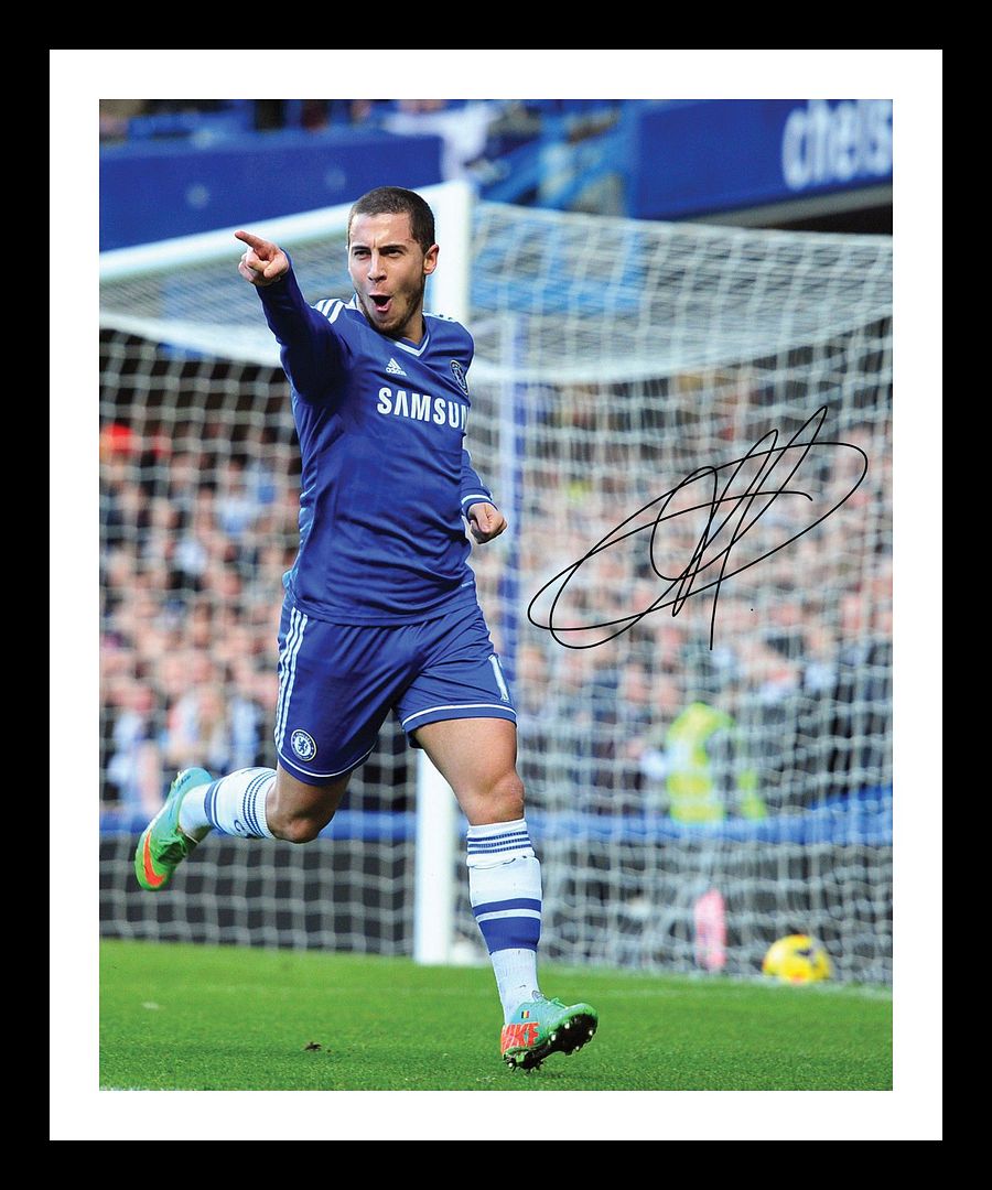 Eden Hazard - Chelsea Autographed Signed & Framed Photo Poster painting 1