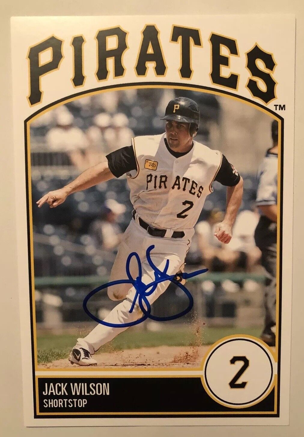 Jack Wilson SIGNED AUTOGRAPHED POSTCARD SIZE Pittsburgh PIRATES Photo Poster painting 4X6