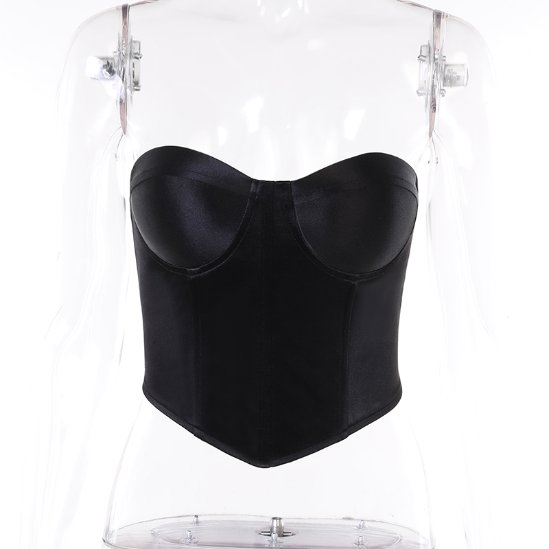 Sexy Tube Top Elegant Backless Slim Fit Crop Tops Women Summer Ladies Vest for Club Party Strapless Camisole Vintage Streetwear