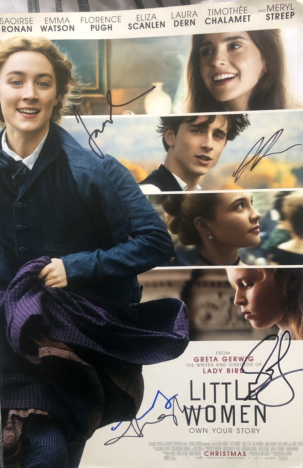 Saoirse Ronan Little Women Multi-Signed 18x12 Photo Poster painting AFTAL *SIGNED BY 5*