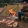 Camping Portable Burning Fire Rack Stainless Steel Bonfire Stove Detachable