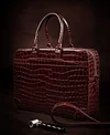 Luxury Alligator Briefcase Laptop Shoulder Bag Business Bag for Men