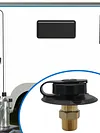 RV Water Fill Inlet with Check Valve for Motorhomes Marine Boat Campers (Large)