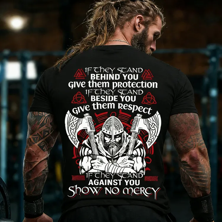 Ruthless Odin Print Men's Short-sleeved T-shirt