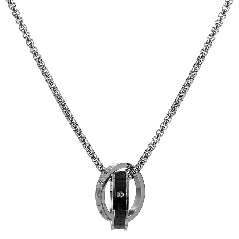 Titanium steel pendant necklace