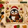 Christmas Needlepoint Kit 14CT Stamped Cross Stitch 30x30cm tapestrymarket