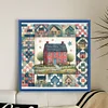 【Limited Stock Sale】Colorful House-11CT Stamped Cross Stitch 50*50cm
