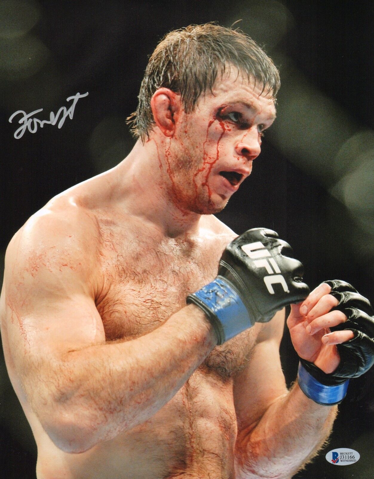 Forrest Griffin Signed 11x14 Photo Poster painting BAS Beckett COA UFC Picture Autograph 76 86 2