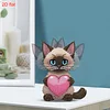 2D Flat DIY Cat Acrylic Shaking Head Diamond Painting Tabletop Ornaments Kit