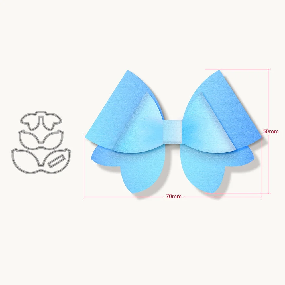 New Arrival Bow Metal Cutting Dies TTemplates for DIY Scrapbooking Material Photo Album Craft Paper Card Making Decorative