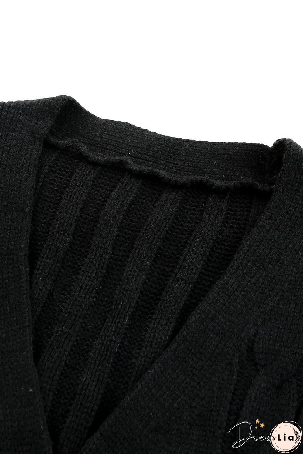 Cozy Cable Knit Button-Front Long Sleeve Cardigan