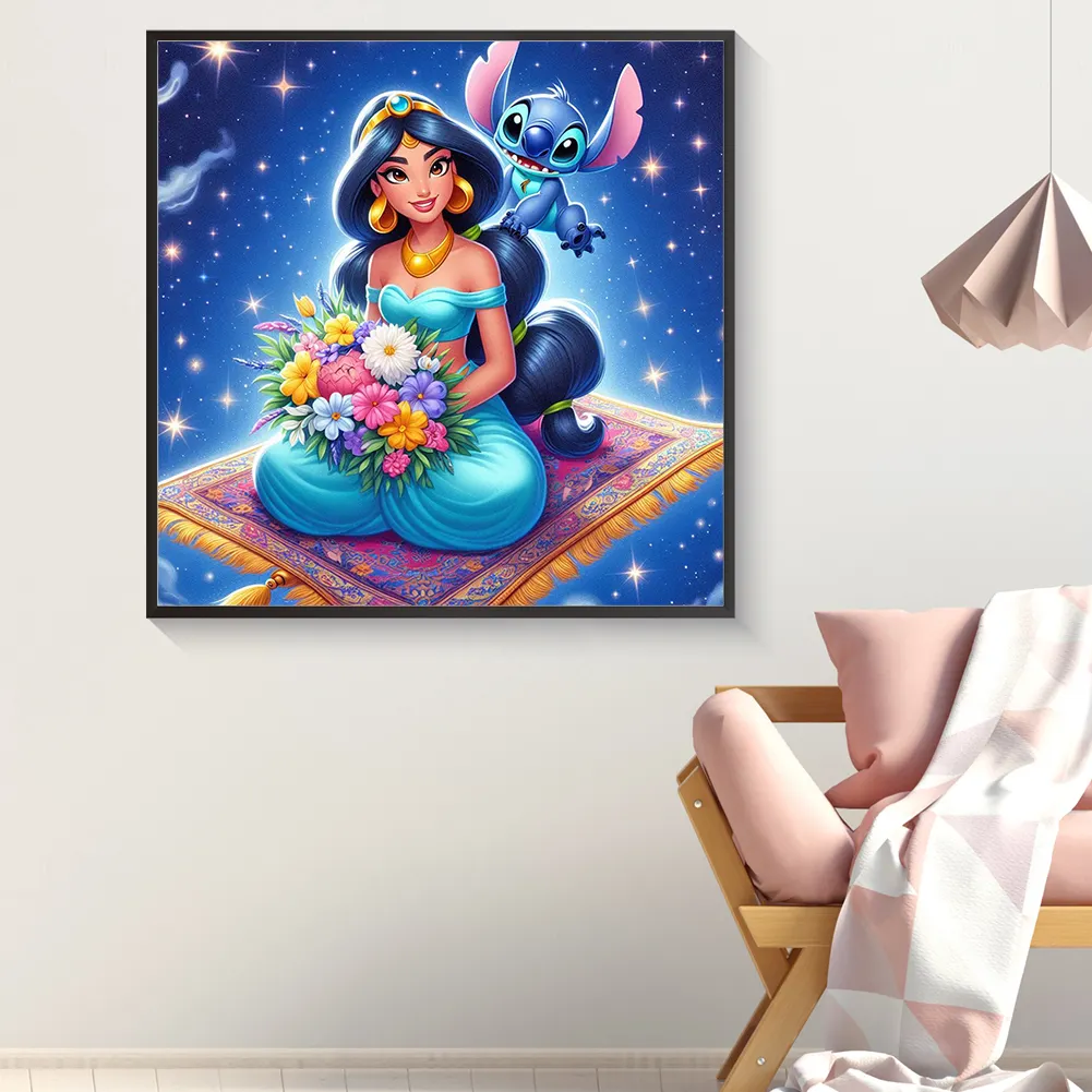 Diamond Painting - Full Round Drill - Princess Jasmine Stitch(Canvas|40*40cm)