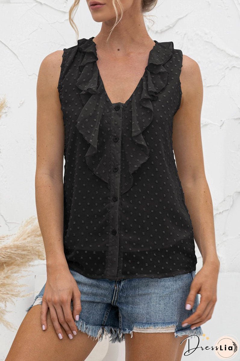 Fashion Casual Solid Split Joint V Neck Tops