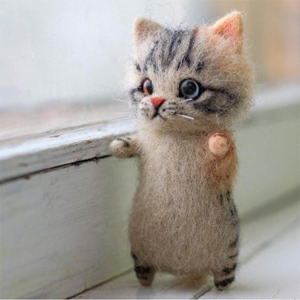 DIY Cat Wool Felt Kit for Cat Lovers