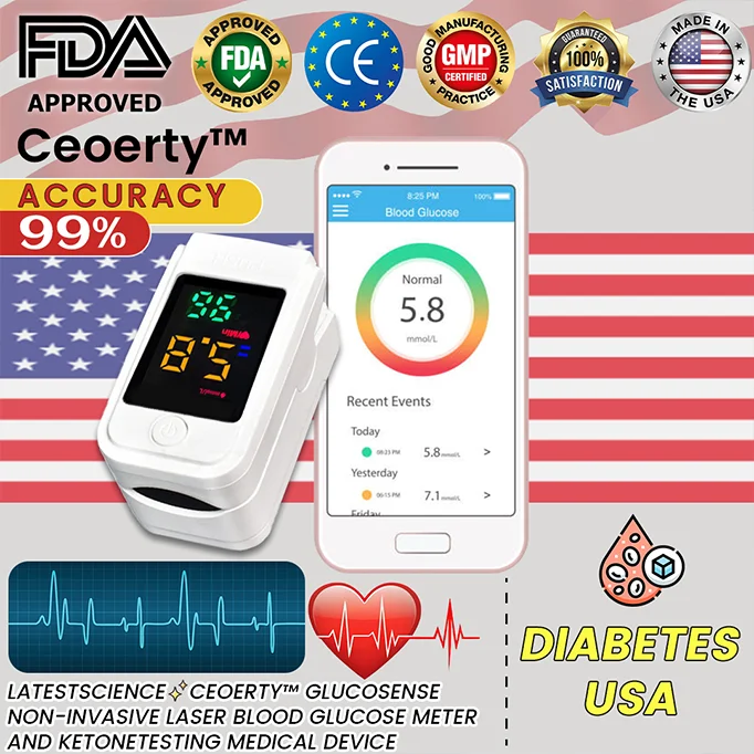 Ceoerty GlucoSense Non-Invasive Laser Blood Glucose Meter