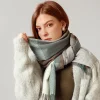 Autumn Winter Plaid Tassels Women's Shawl Scarf