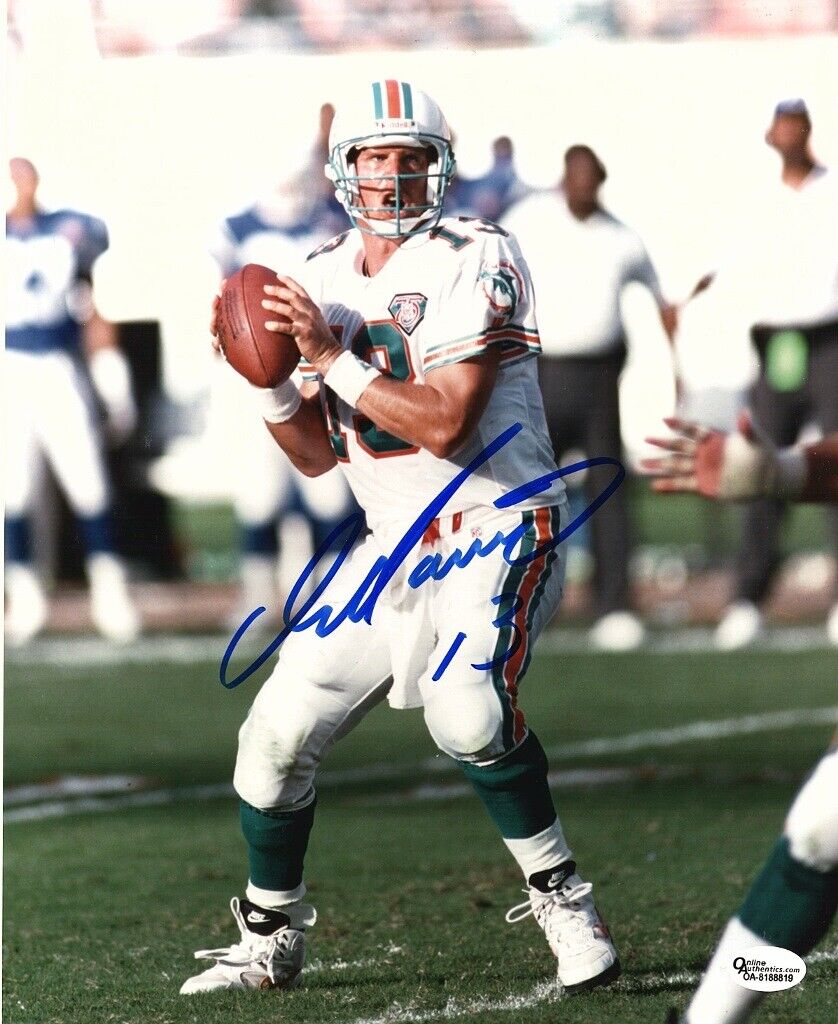 Dan Marino Signed Autographed Miami Dolphins 8x10 inch Photo Poster painting + OA.com + RDM COA