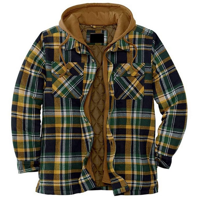 Flannel Hooded Jacket