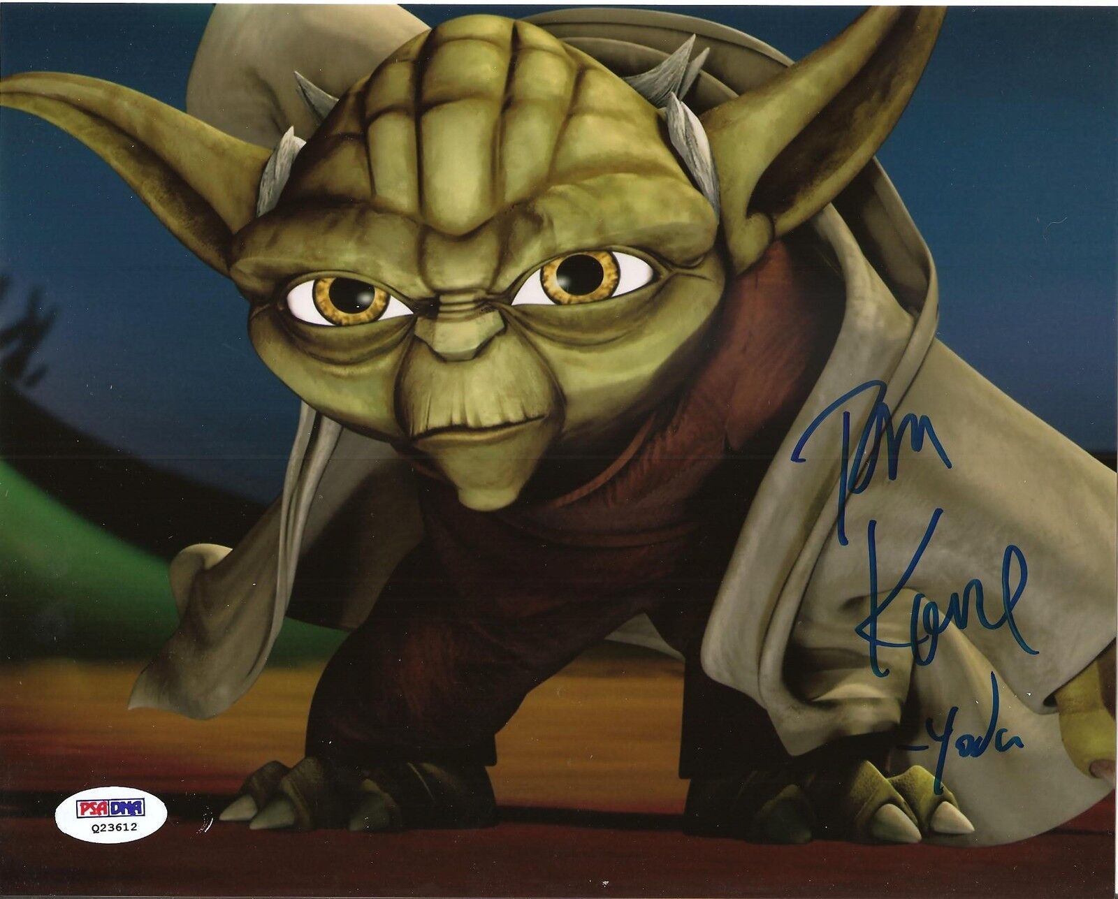 Signed Tom Kane as Yoda 8x10 Photo Poster painting PSA/DNA# Q23612 Star Wars Clone Wars