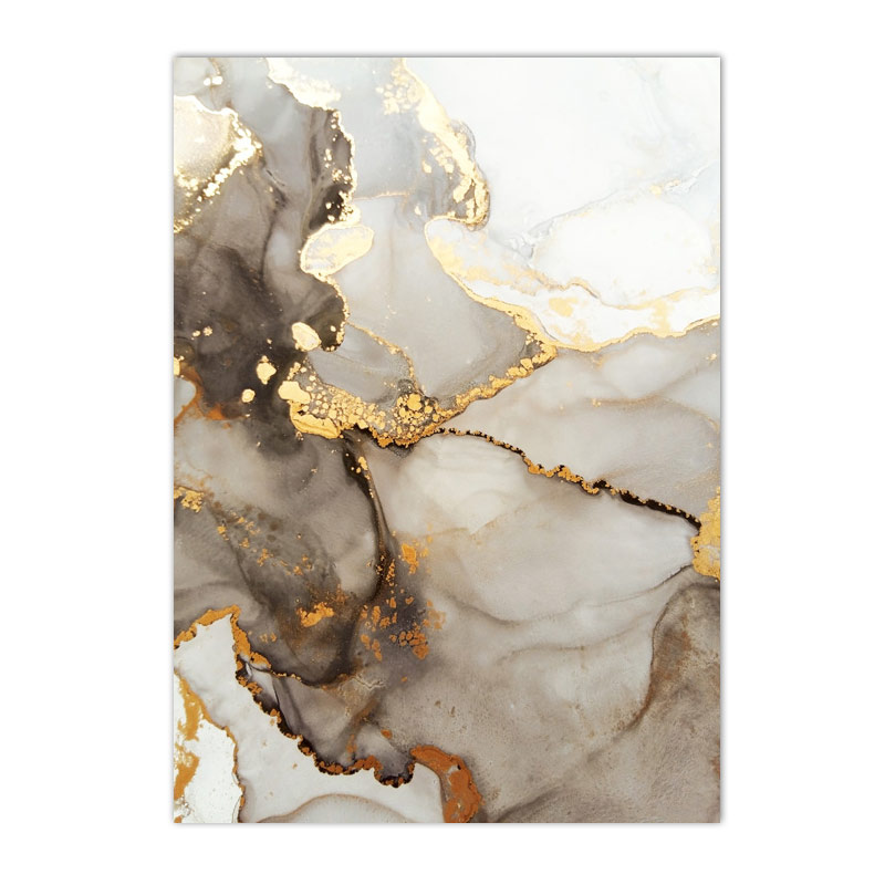 Abstract Beige Gold Black Marble Wall Art Canvas Painting Nordic Posters And Prints Modern Wall Pictures Living Room Home Decor
