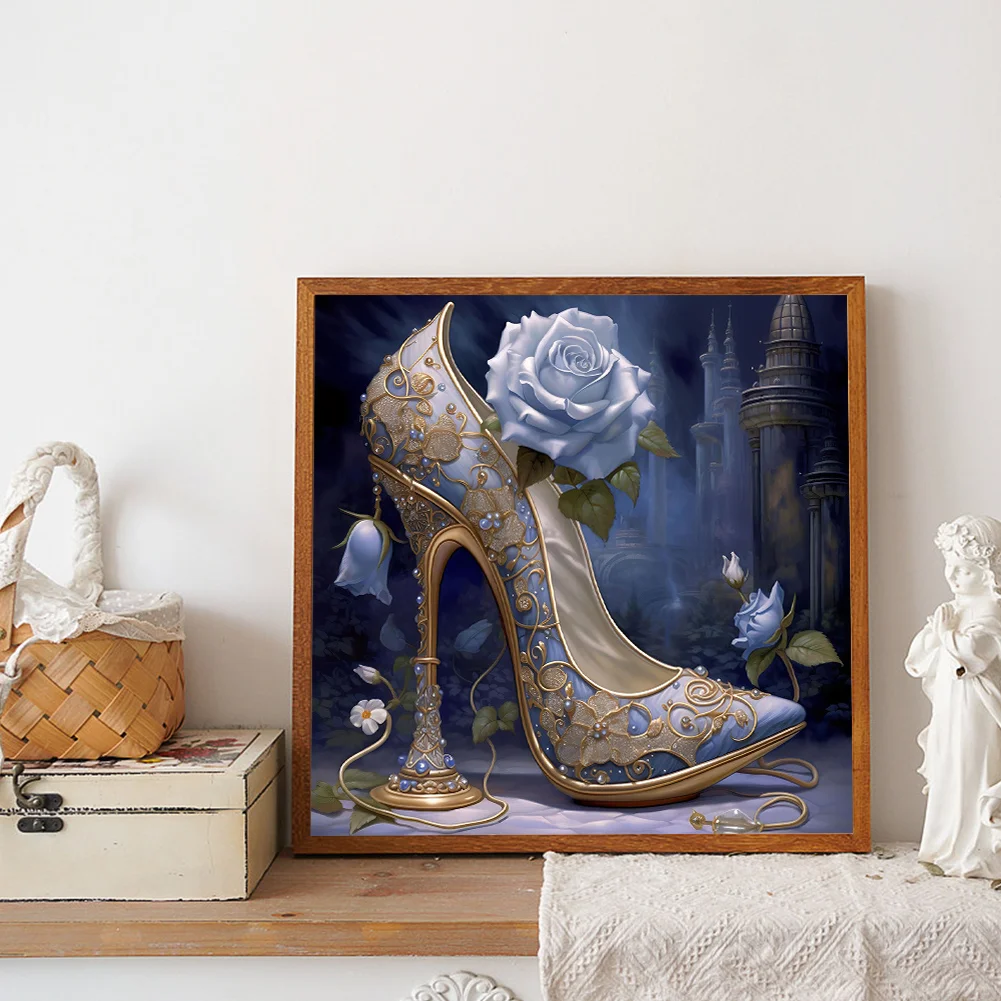 Diamond Painting - Full Round Drill - Flower High Heel(Canvas|40*40cm)