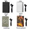 Butt Disposal Box Smell Proof Compact Ash Tray with Carabiner for Outdoor Travel