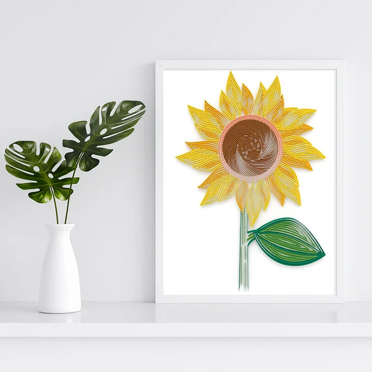 Paper Filigree Painting Kit- Sunflower