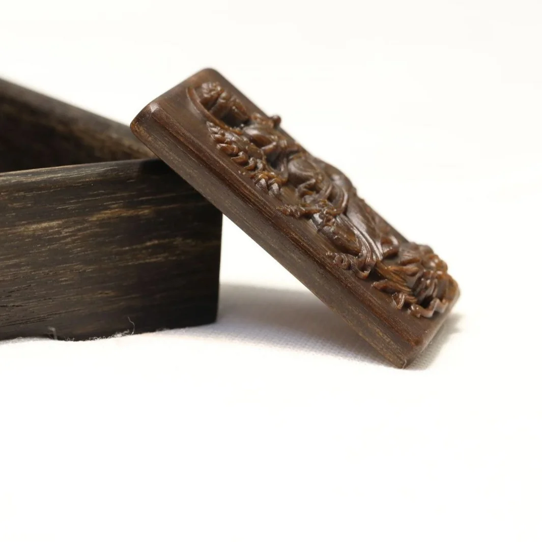 Brunei Agarwood Sinking Grade 461 Amulet Carved Royal Dragon Guanyin Bodhisattva Amulet Necklace Pendant