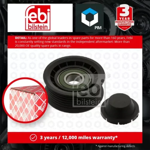 Aux Belt Idler Pulley 11276 Febi Guide Deflection 059903341A 059903341E Quality Parts