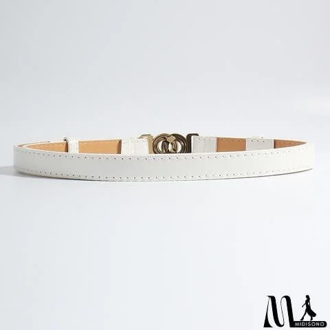 MidiSono - Alloy Buckle PU Belt