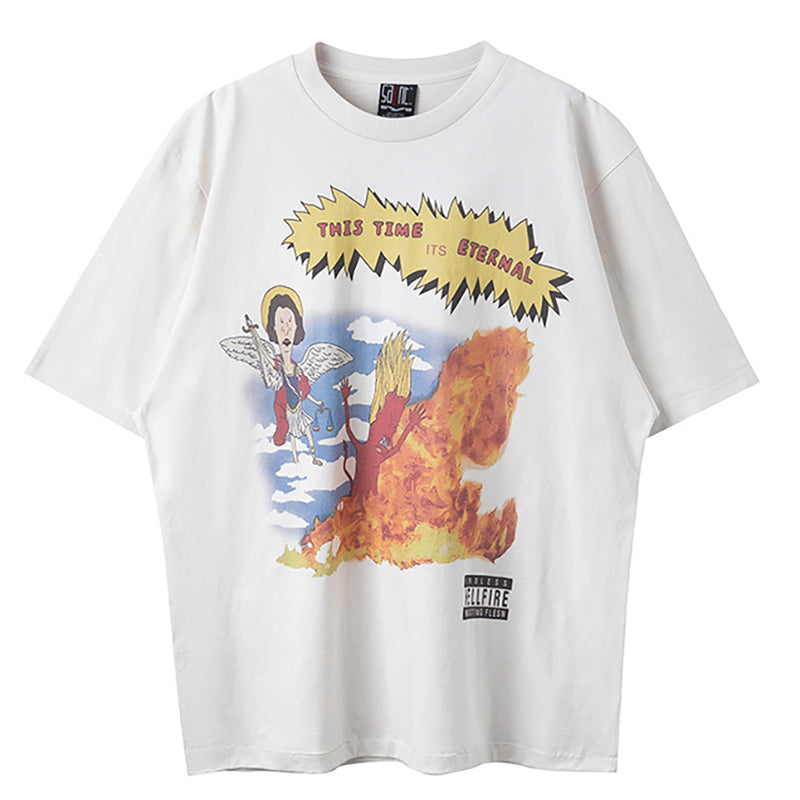Saint  Time is Eternal Cartoon T-shirt