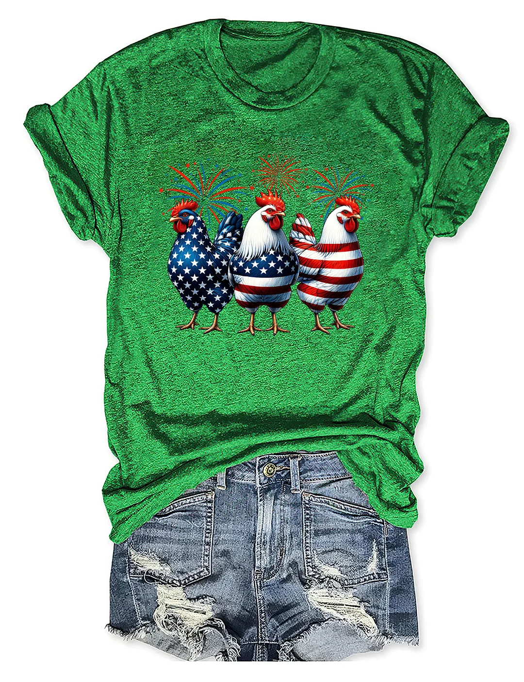 Patriotic USA Chicken T-shirt