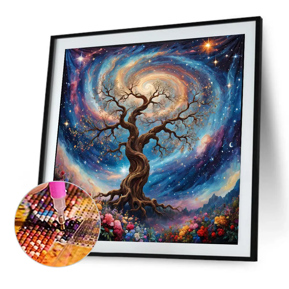 Diamond Painting - Full Square Drill - Tree(Canvas|45*45cm)