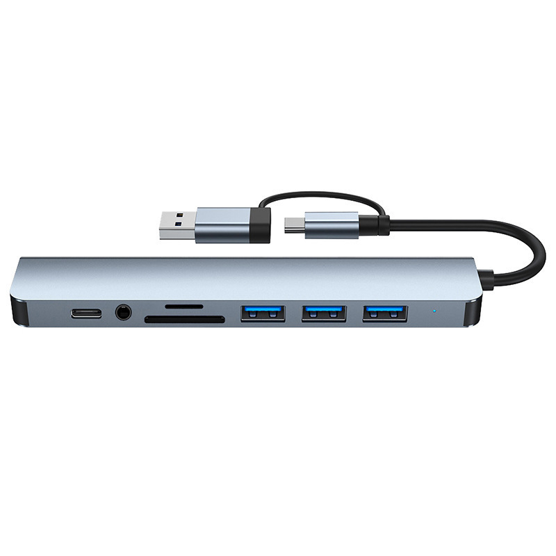 Likron Watches Likron 8-in-1 USB-C Hub Docking Station with 4K HDMI