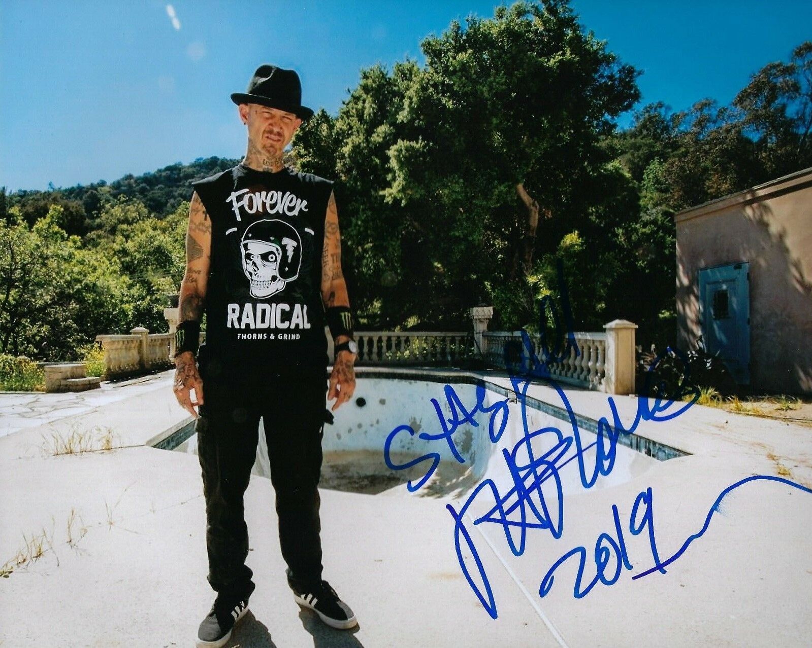 GFA BMX Rocker * RICK THORNE * Signed 8x10 Photo Poster painting PROOF R4 COA