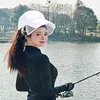 Sun Visor Hat Retractable Brim Mesh Baseball Cap Fishing Hat for Men and Women