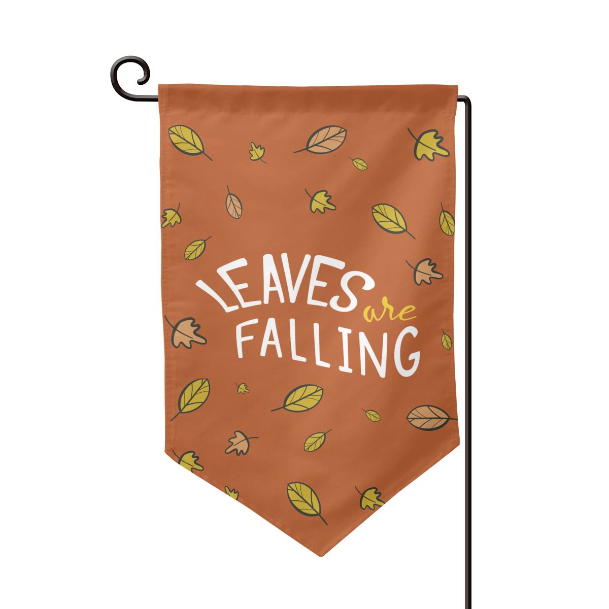 Leaves Are Falling Outdoor Garden Flag 12.5" x 18"