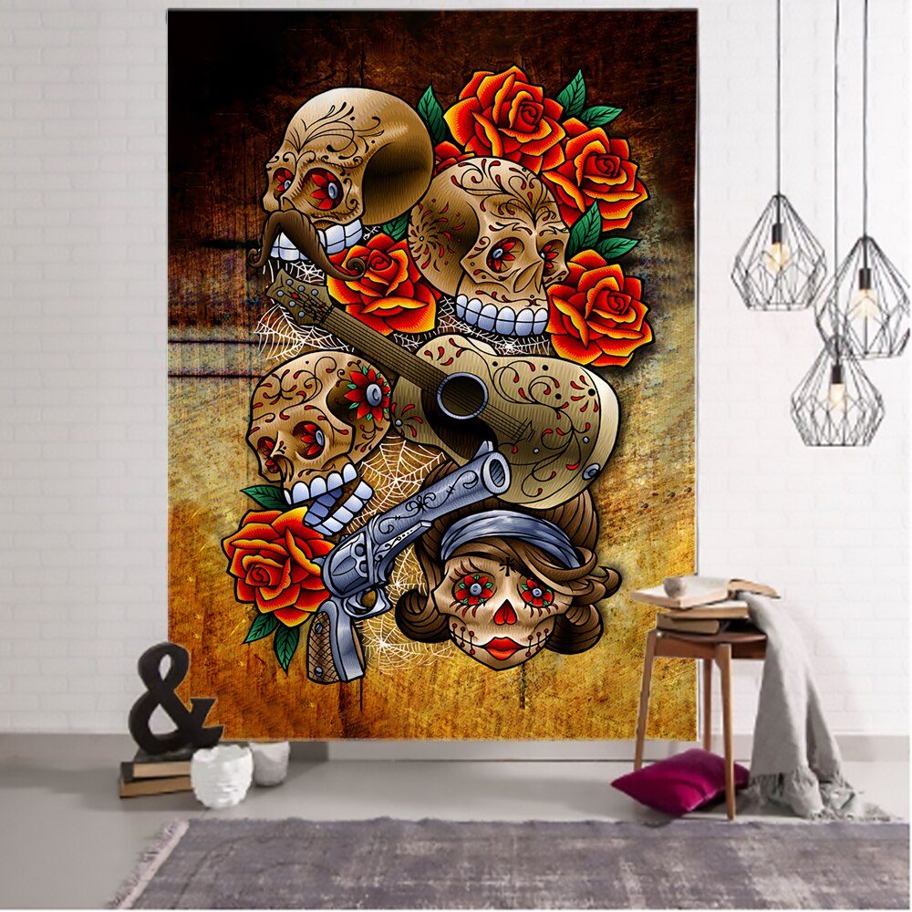 

Wall Tapestry - Skeleton Flower-150*130cm, 501 Original