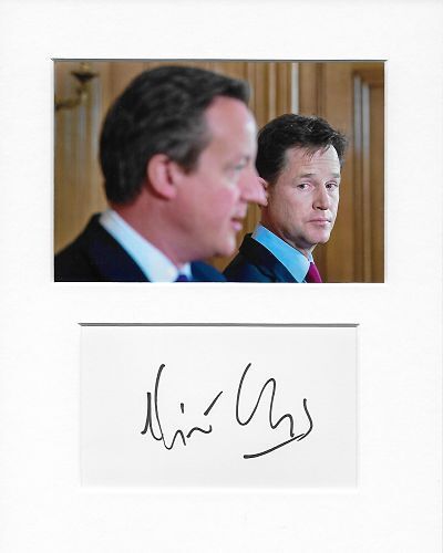 Nick Clegg Politics Liberal genuine authentic autograph signature and Photo Poster painting COA