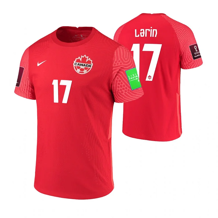 Canada Cyle Larin 17 Home Shirt Kit World Cup 2022