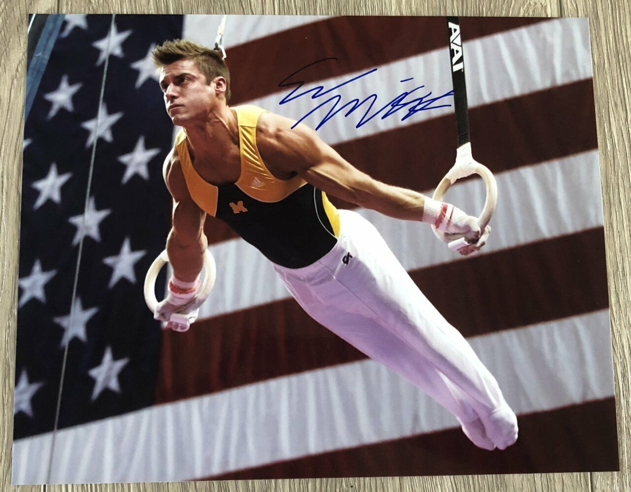 SAM MIKULAK USA MEN'S GYMNASTICS SIGNED AUTOGRAPH 8x10 Photo Poster painting A w/PROOF SAMUEL